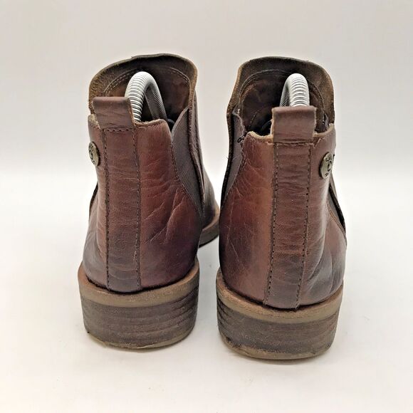 Sofft Bryanne SF0023990 Brown Leather Chelsea Ankle Boot Womens 8M Gusset Bootie - Picture 4 of 11